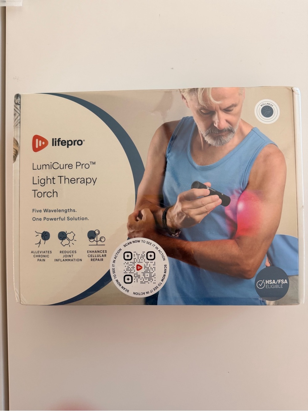 Lifepro LumiCure Pro Light Therapy Torch - Blue